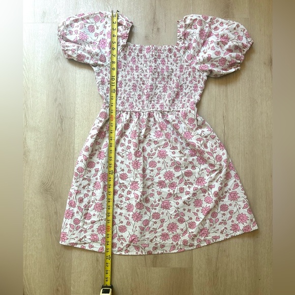 Universal Thread Pink Floral Smocked Dress 100% cotton Size Small - Picture 6 of 6